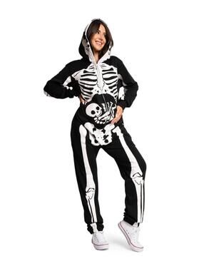 NWT Tipsy Elves Women's Pregnant Skeleton Maternity Costume Size Medium